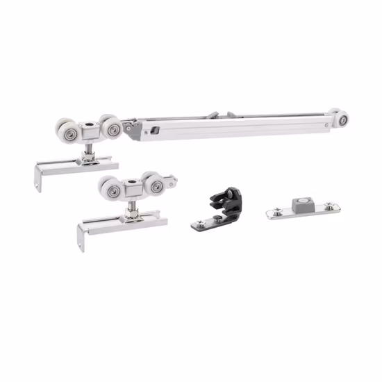 Wooden Sliding System with 80kg Double Side Damper Door Roller