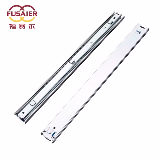 35mm Width Zinc Plated Dining Table Drawer Slide with Bayonet for Sale