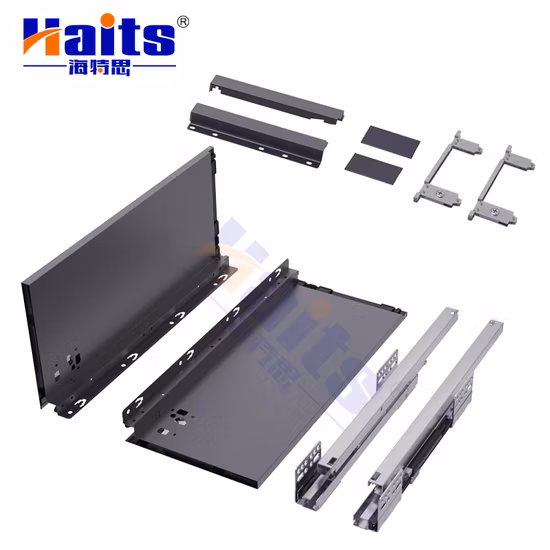 Furniture Hardware Under Mount Soft Close Tandem Box Drawer Slide System